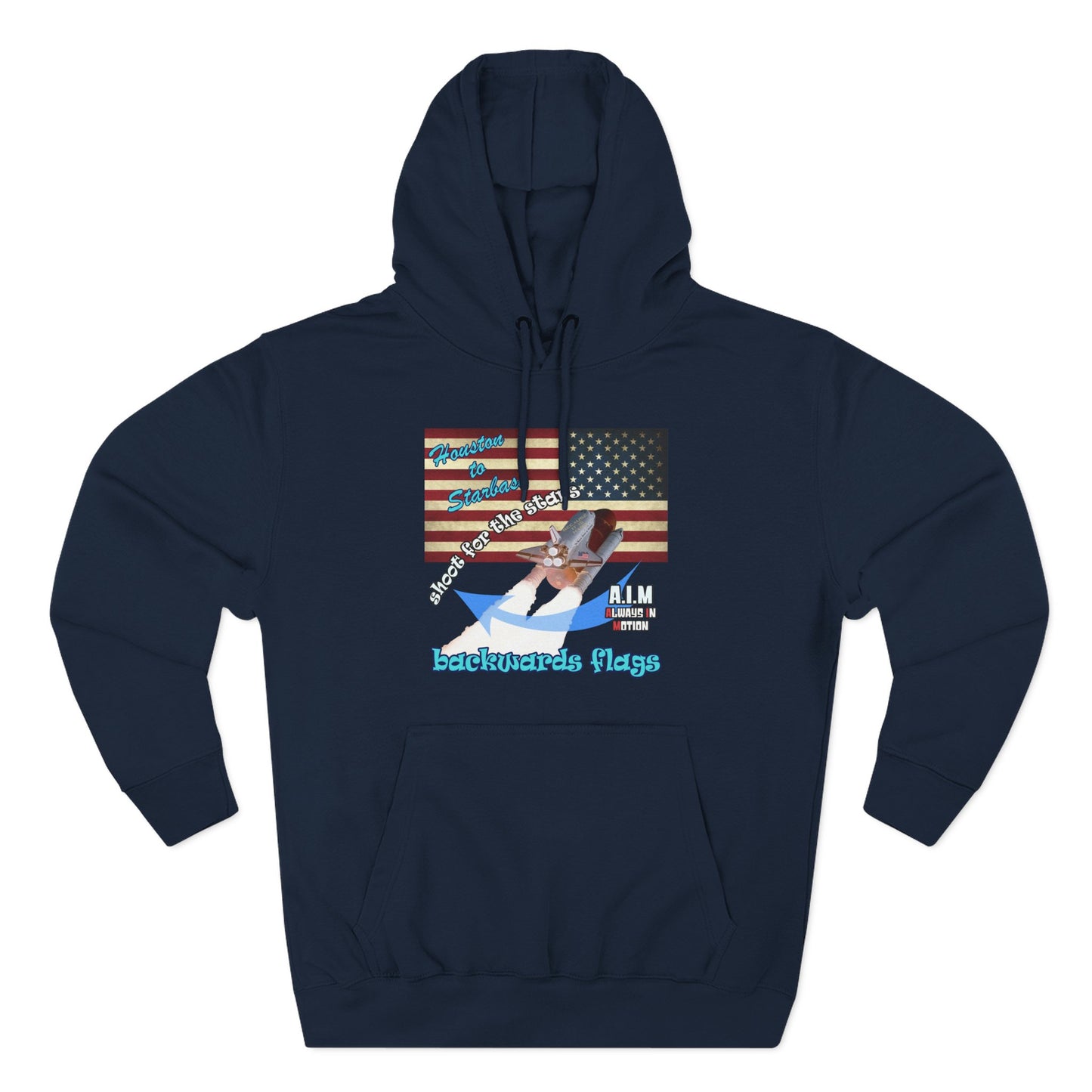 shoot for the stars - Three-Panel Fleece Hoodie
