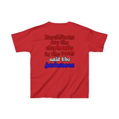 donkeys and elephants - Kids Heavy Cotton™ Tee