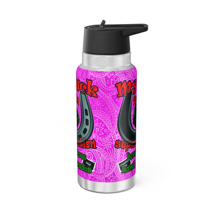 my luck - Gator Tumbler, 32oz  (pink swirl)