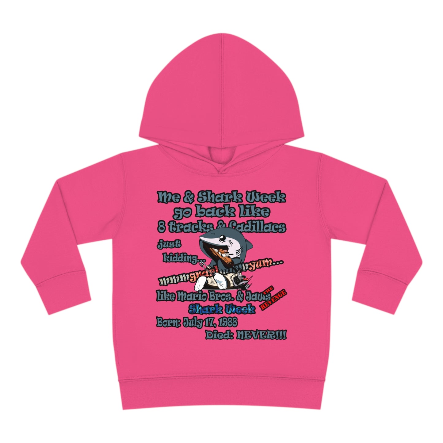 shark week - Toddler Pullover Fleece Hoodie