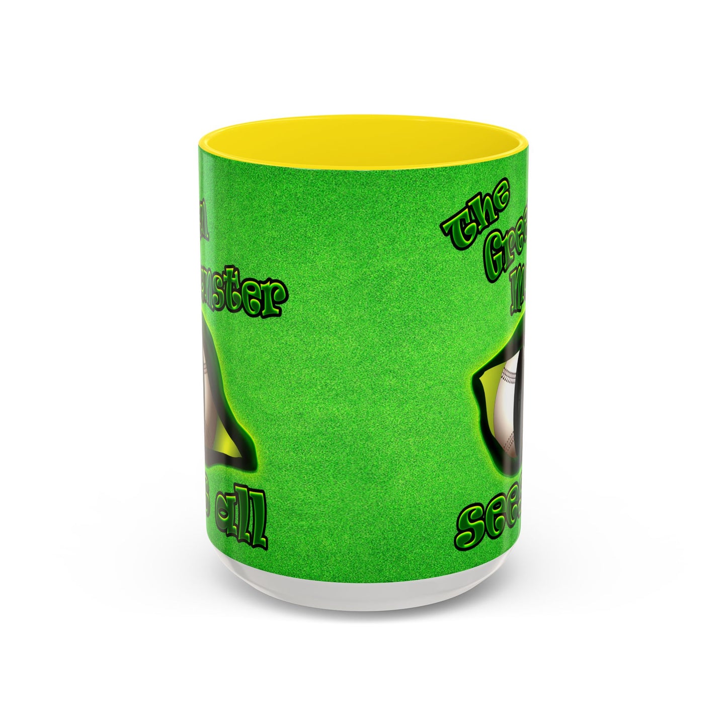 green monster - Accent Mug (green turf)