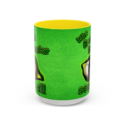green monster - Accent Mug (green turf)
