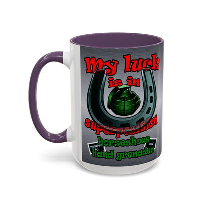 my luck - Accent Mug (brushed nickel)