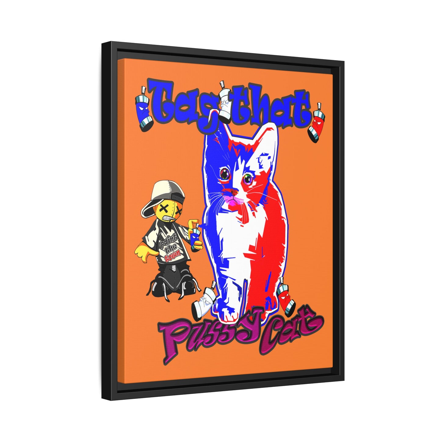 tag that - framed canvas art (crusta)