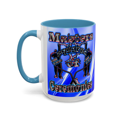 em cee squared - Accent Mug (blue-white wave)