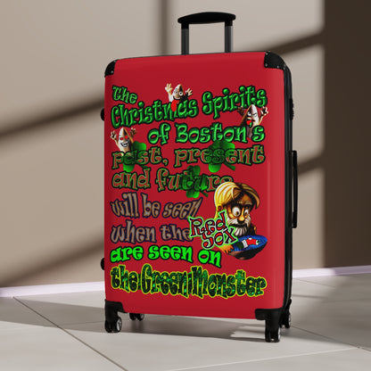 christmas spirits of boston - Suitcase (dark red)