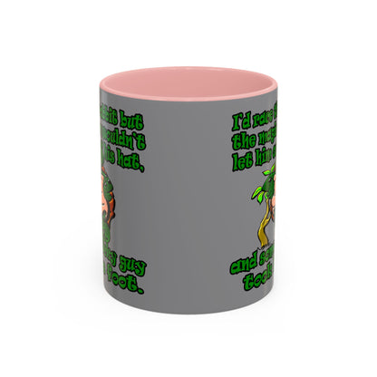 turtle race - Accent Mug (grey)
