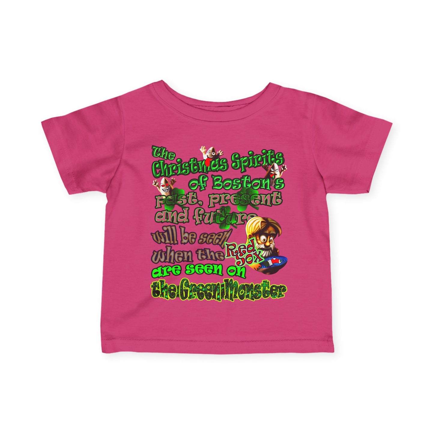 christmas spirits of boston - Infant Fine Jersey Tee