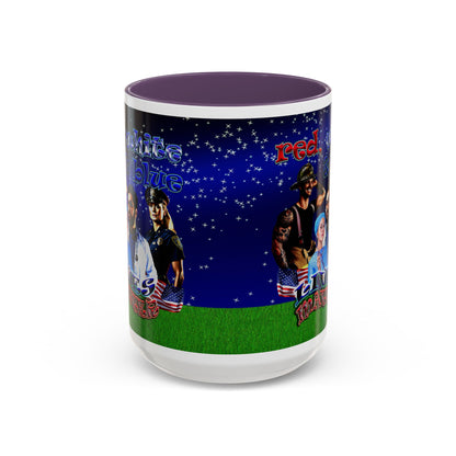 rw&b lives matter - Accent Mug ('snoops' background)