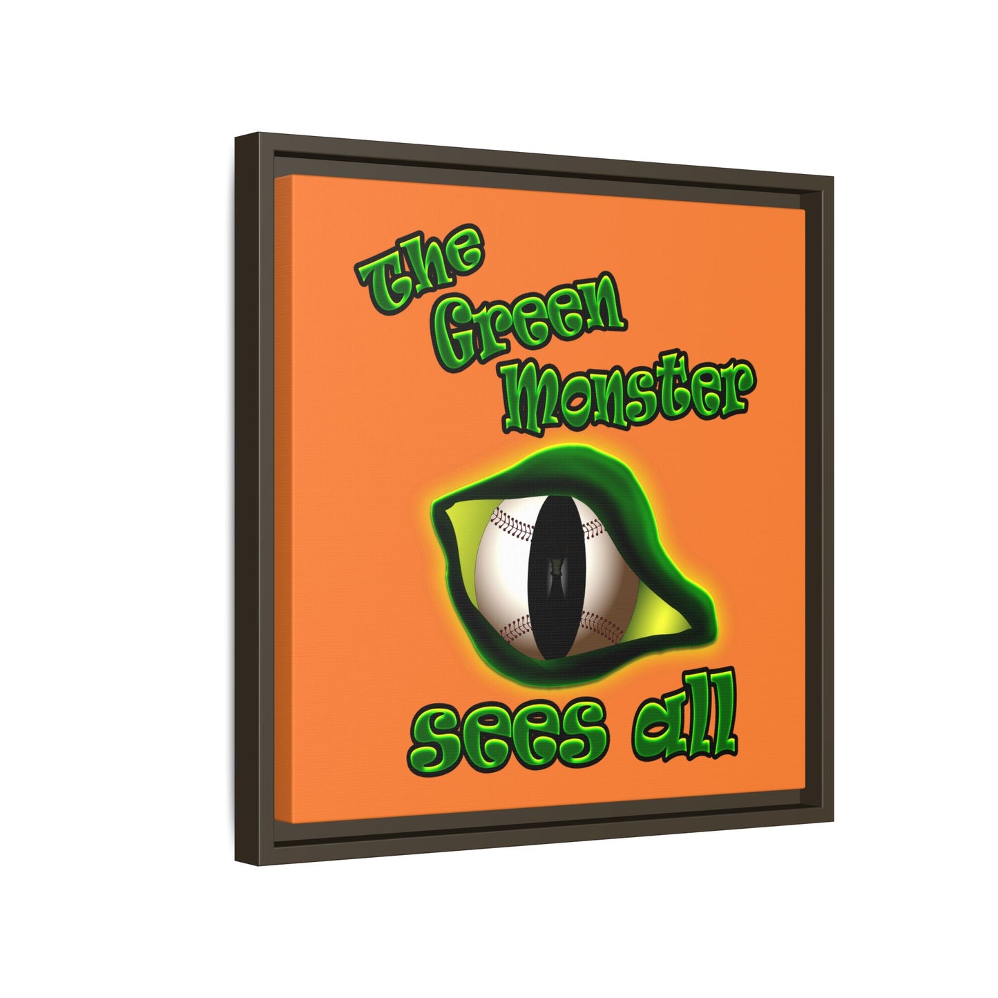 green monster - framed canvas art (crusta)