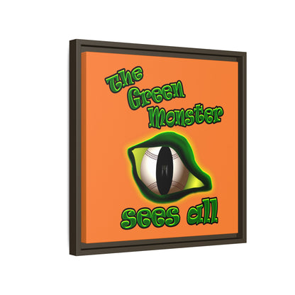 green monster - framed canvas art (crusta)