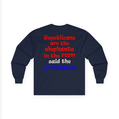donkeys and elephants - Ultra Cotton Long Sleeve Tee