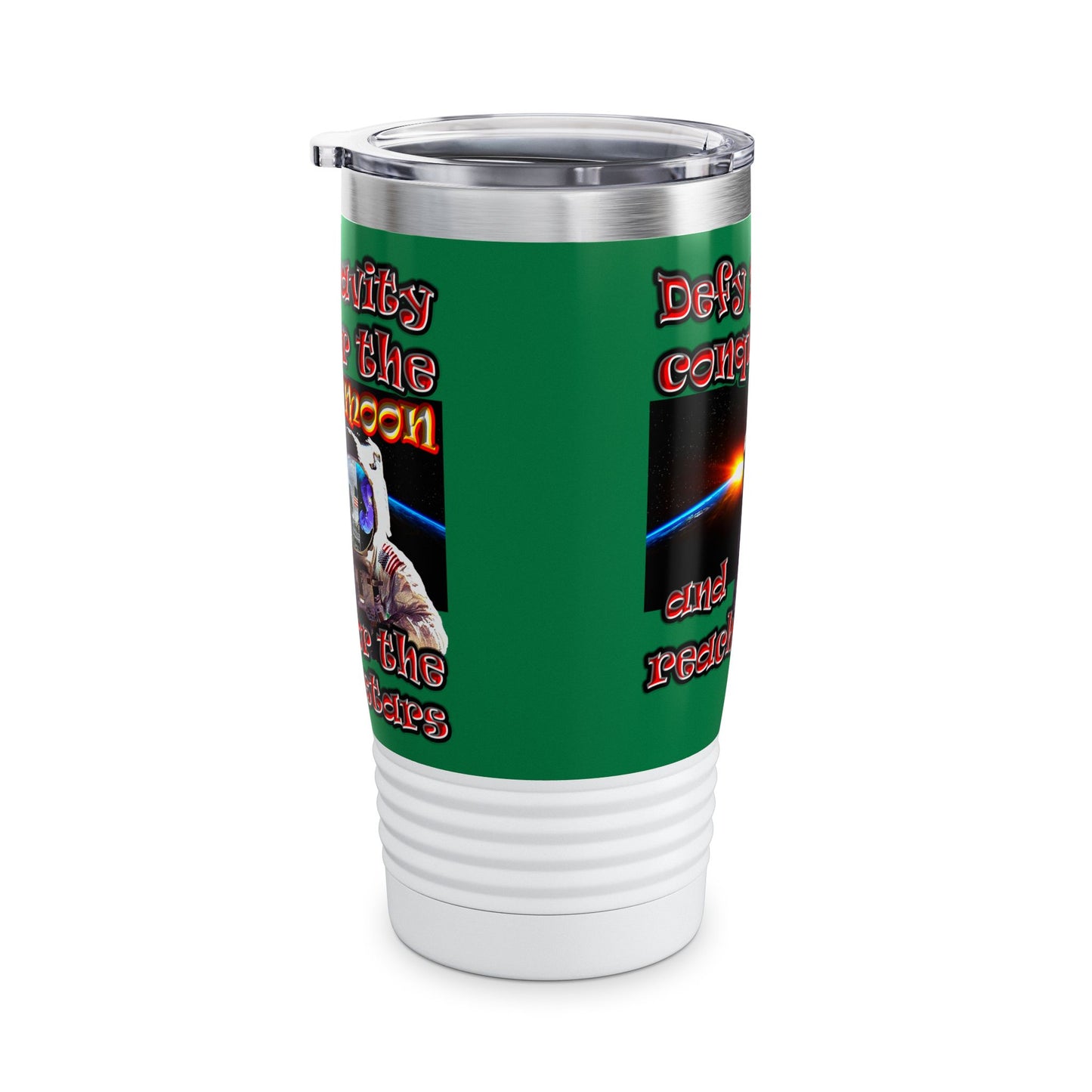 defy conquer reach - Ringneck Tumbler, 20oz (dark green)