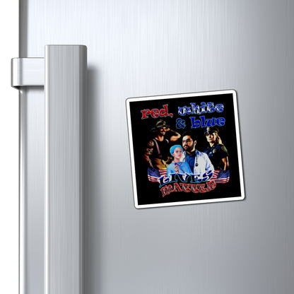rw&b lives matter - Magnets - (black)