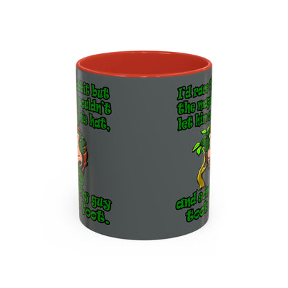 turtle race - Accent Mug (dark grey)