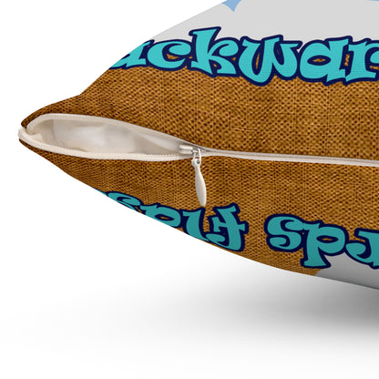 shoot for the stars - Spun Polyester Square Pillow - (dichromatic brown papyrus)