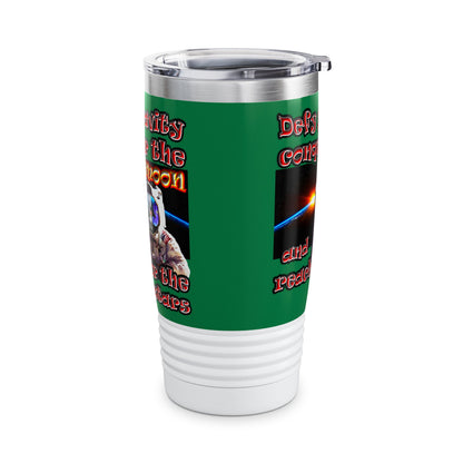 defy conquer reach - Ringneck Tumbler, 20oz (dark green)