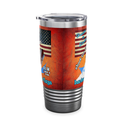 shoot for the stars - Ringneck Tumbler, 20oz (burnt orange)