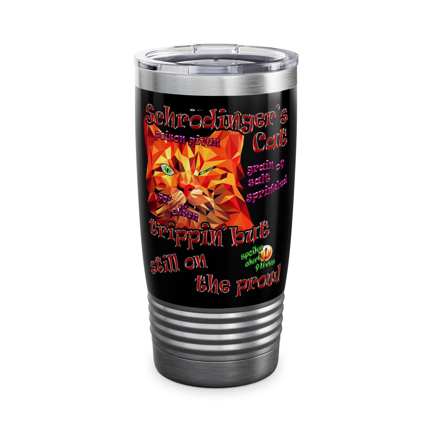 schrodinger's cat - Ringneck Tumbler, 20oz (black)