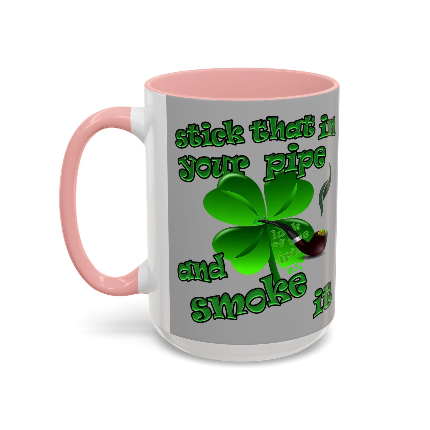celtics logo - Accent Mug (light grey)