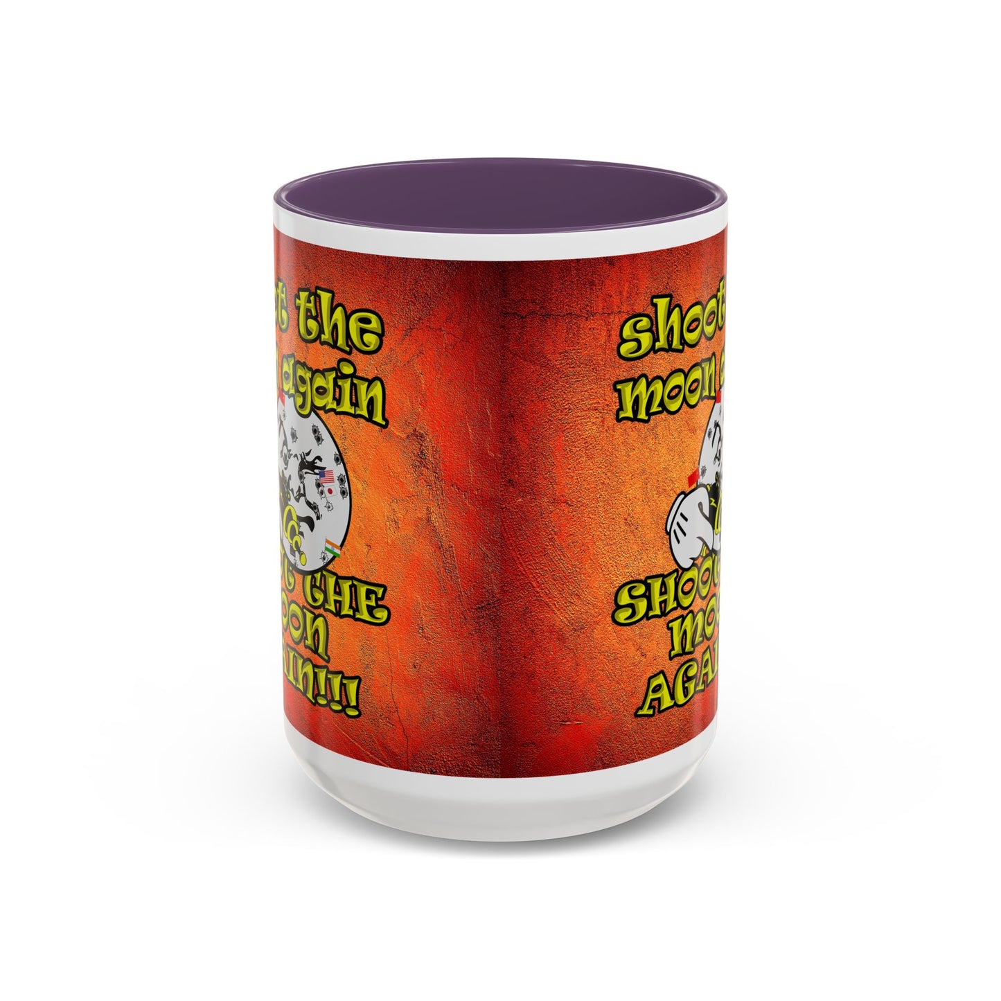shoot the moon again - Accent Mug (burnt orange)