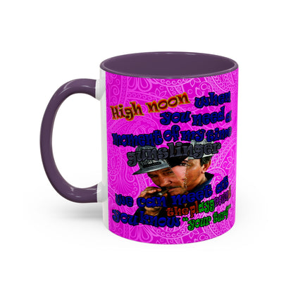 high noon - Accent Mug (pink swirl)