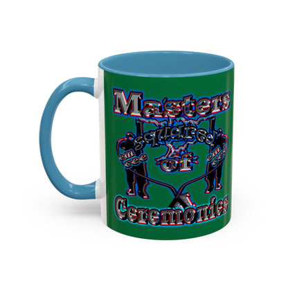 em cee squared - Accent Mug (dark green)