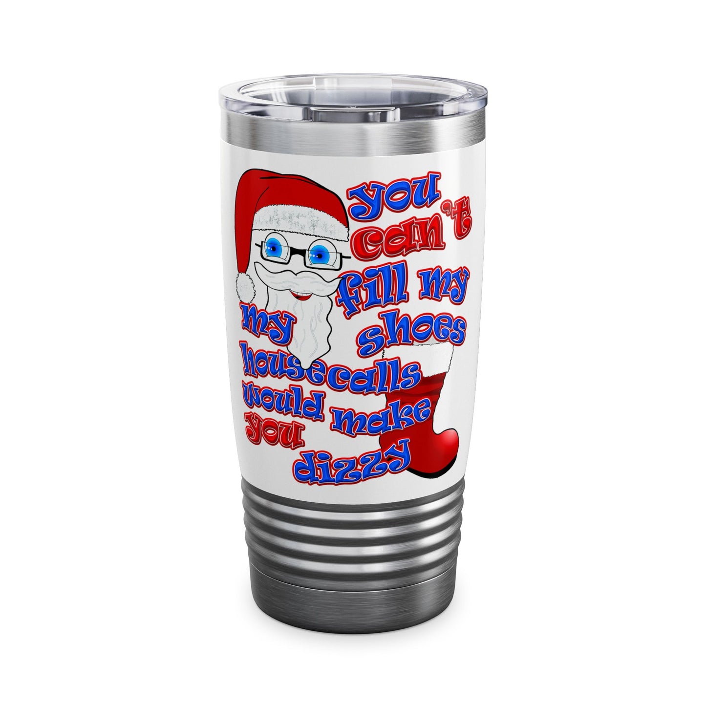 santa's shoes - Ringneck Tumbler, 20oz (white)
