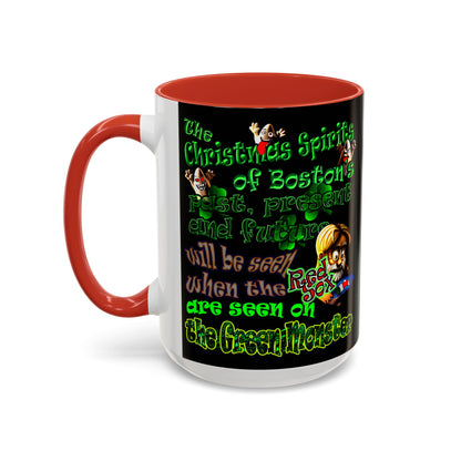 christmas spirits of boston - Accent Mug (black)