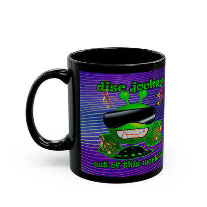 disc jockey - Black Mug (purple wave)