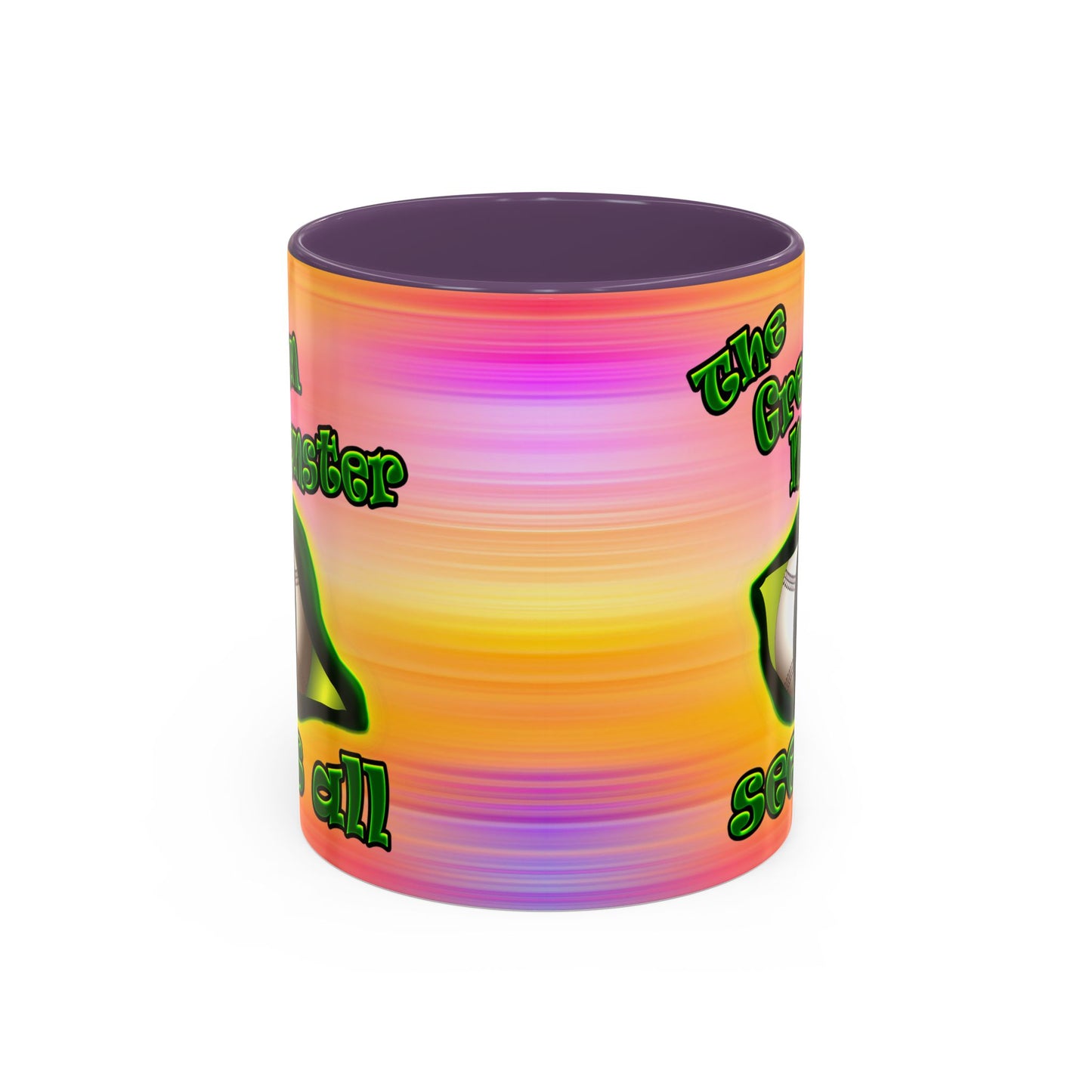 green monster - Accent Mug (color blur)