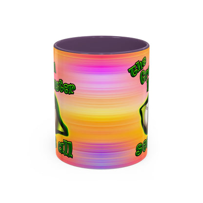 green monster - Accent Mug (color blur)