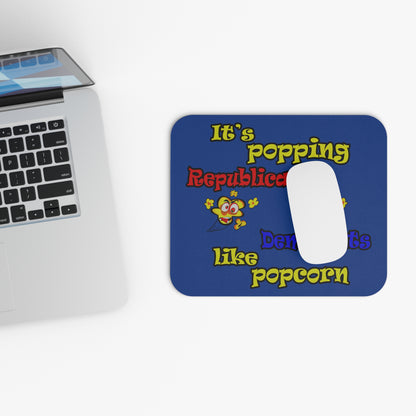popping like popcorn - Mouse Pad (Rectangle) (dark blue)