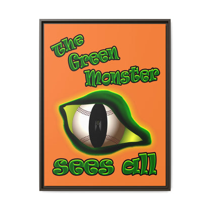 green monster - framed canvas art (crusta)