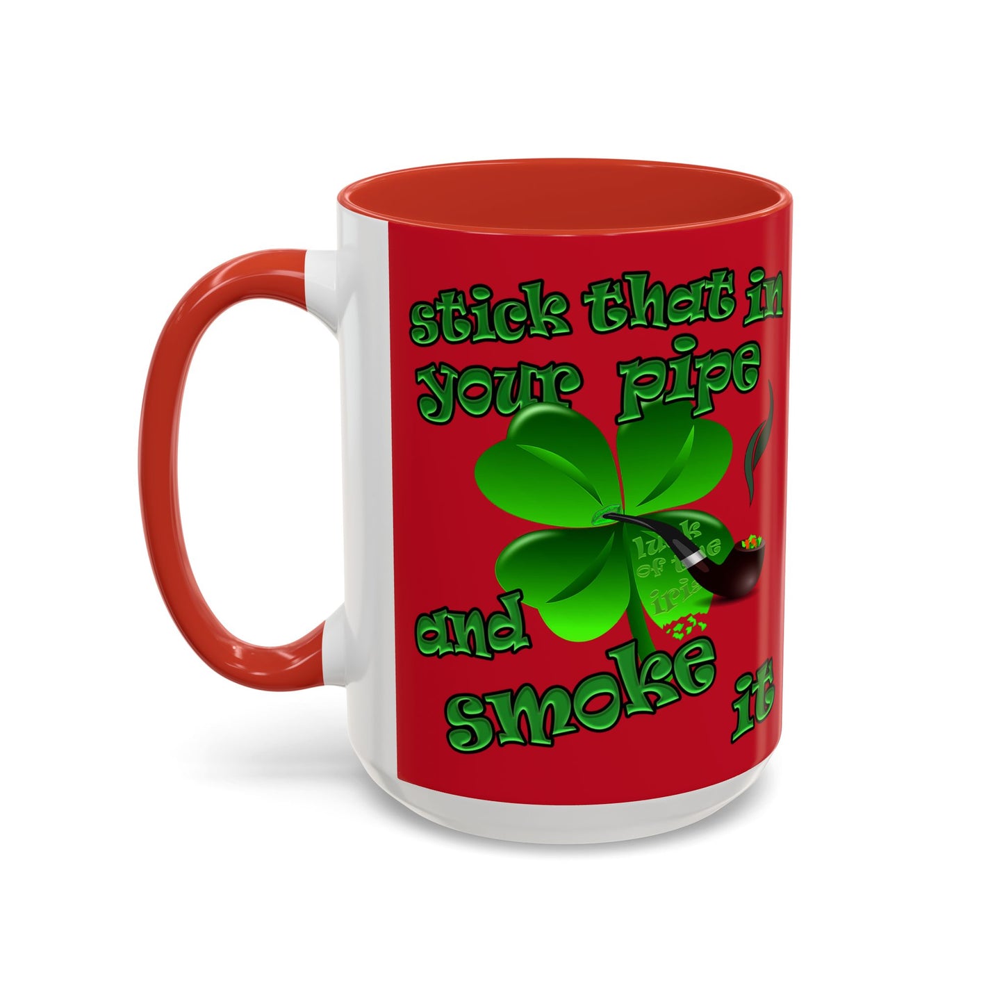 celtics logo - Accent Mug (dark red)