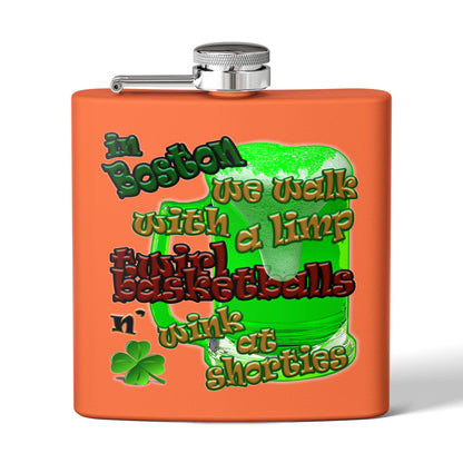 celtics logo - Stainless Steel Flask