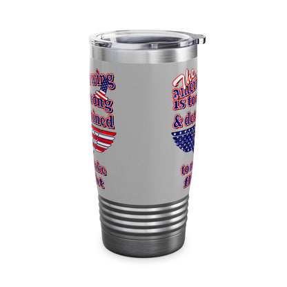 american wing - Ringneck Tumbler, 20oz (light grey)