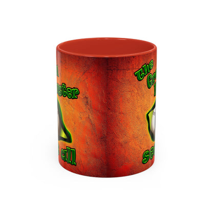 green monster - Accent Mug (burnt orange)