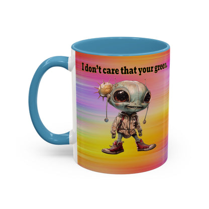 I don't care that your grey - Accent Mug (color blur)