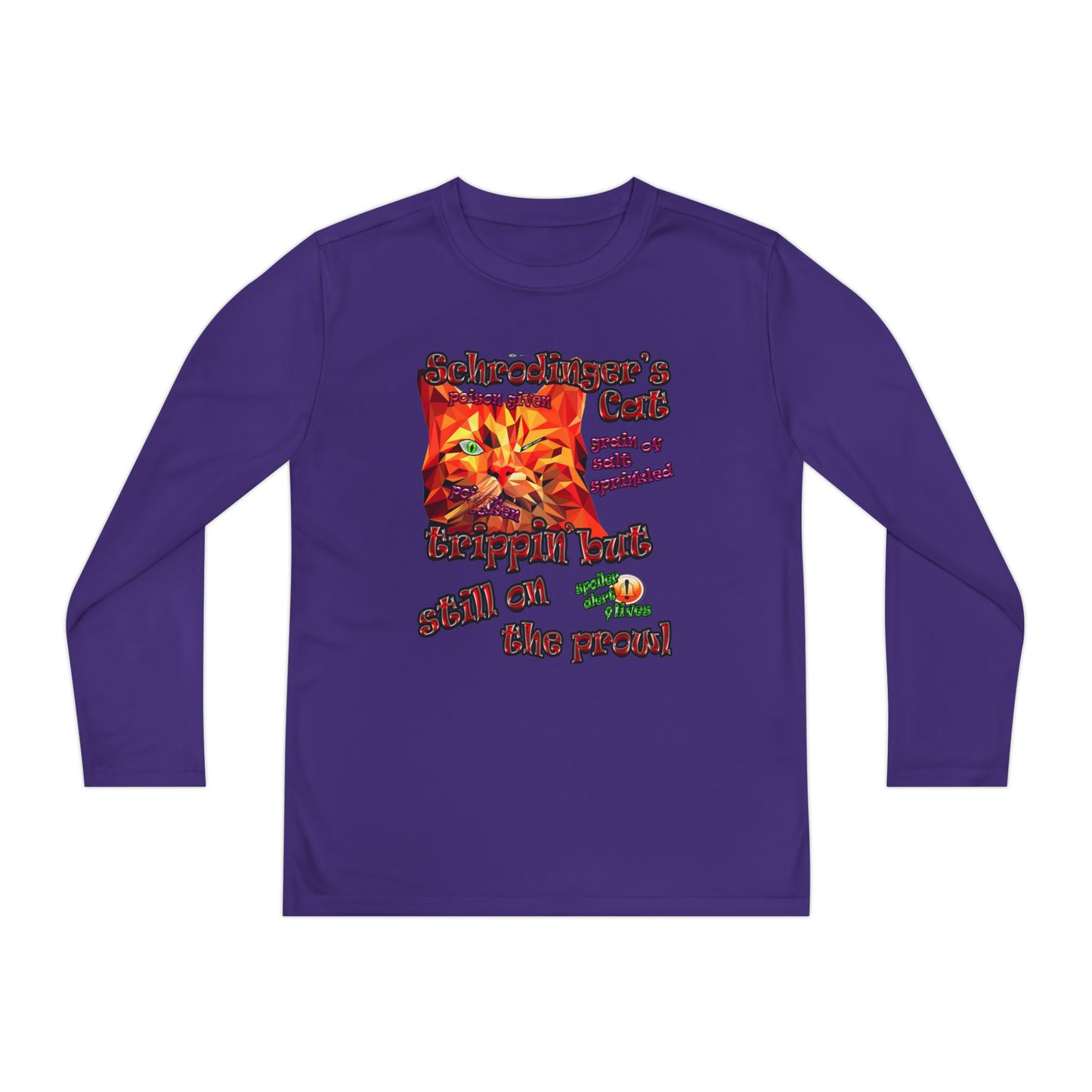 schrodinger's cat - Youth Long Sleeve Competitor Tee