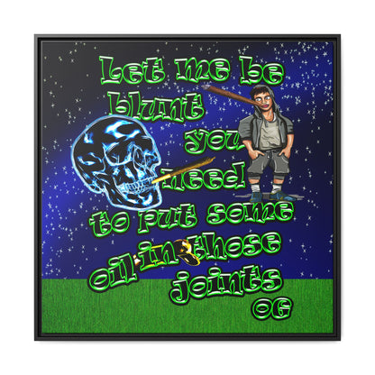 og - framed canvas art ('snoops' background)