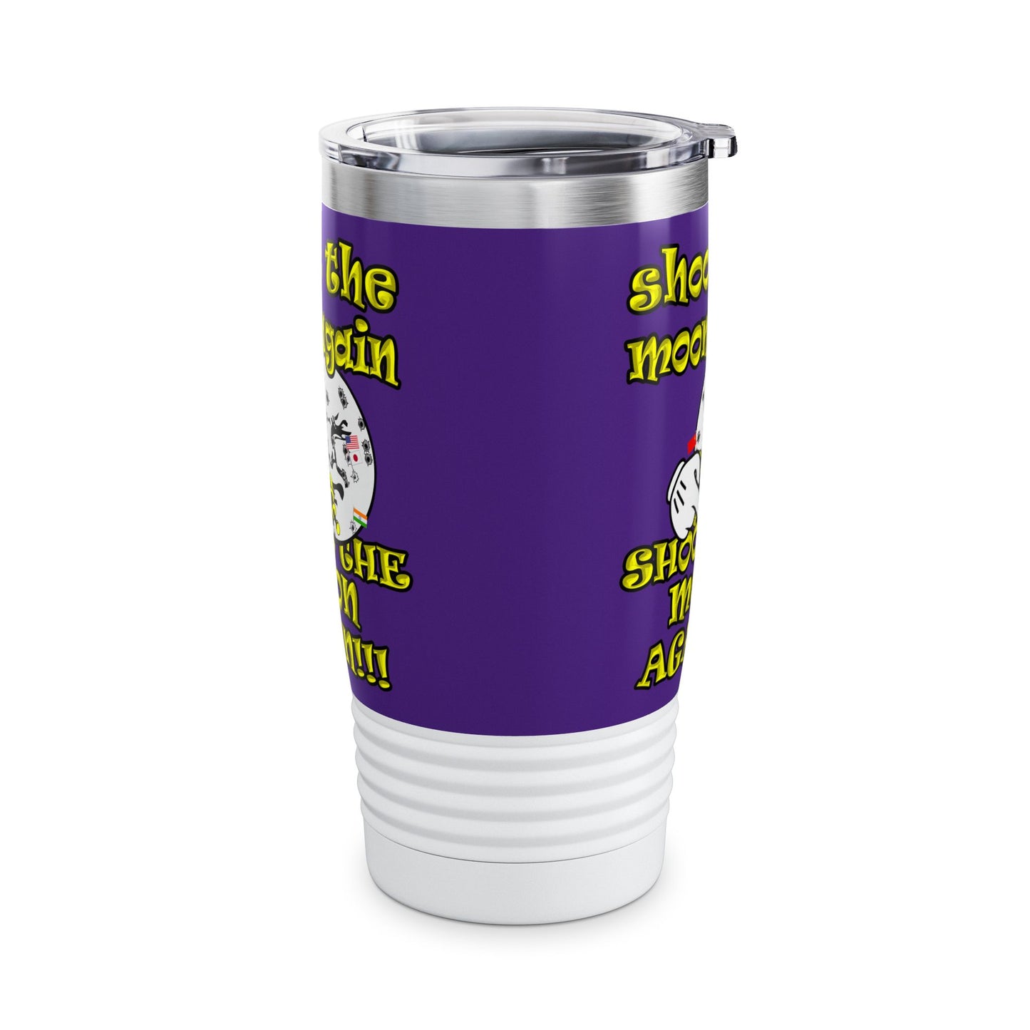 shoot the moon again - Ringneck Tumbler, 20oz (purple)