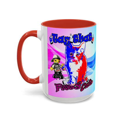 tag that - Accent Mug (light blue-pink wave)
