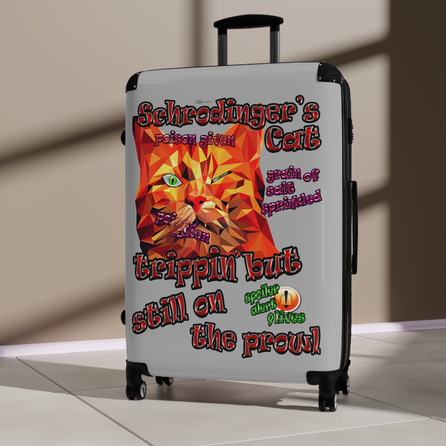 schrodinger's cat - Suitcase (light grey)