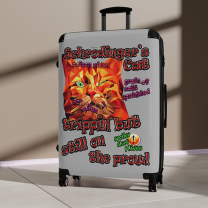 schrodinger's cat - Suitcase (light grey)