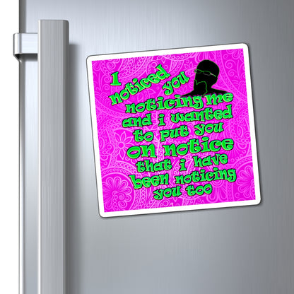 noticed you noticing - Magnets - (pink swirl)