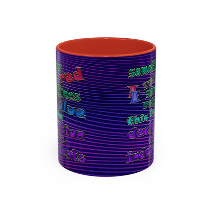 declaration of the independents - Accent Mug (purple wave)
