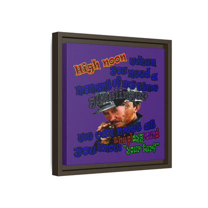 high noon - framed canvas art (purple)