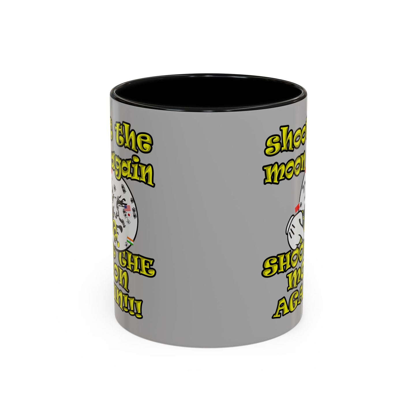 shoot the moon again - Accent Mug (light grey)