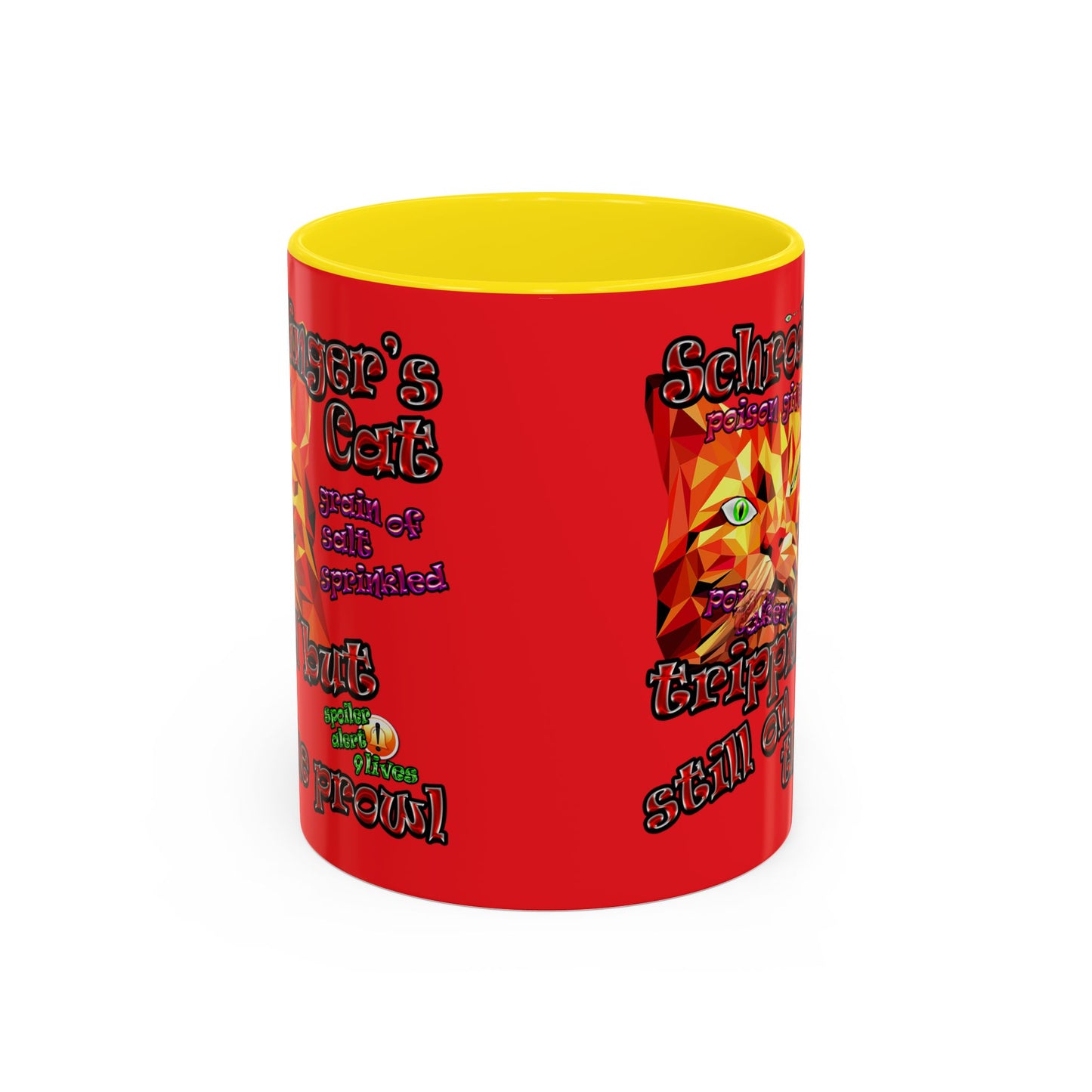 schrodinger's cat - Accent Mug (red)